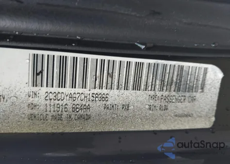 2012 Dodge Challenger Sxt from USA, damaged, VIN 2C3CDYAG7CH158366